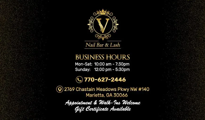 V NAIL BAR & LASH MARIETTA 30066 — Nail salon in Marietta